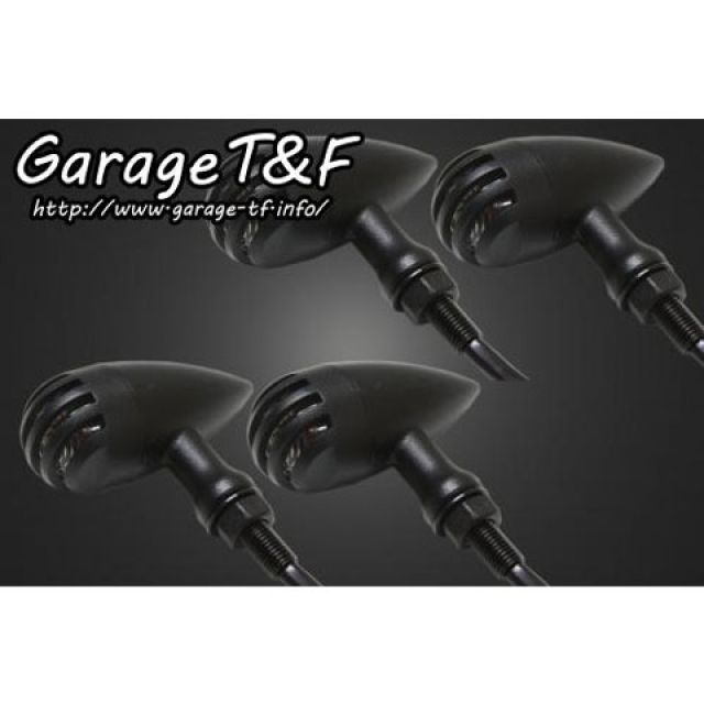 T&F バードゲージウィンカータイプ2(ブラック) ダークレンズ仕様 ゲージ ブラック ステー ステーB ・SL147B ガレージT&F ウインカー関連パーツ 汎用|パークアップ 店