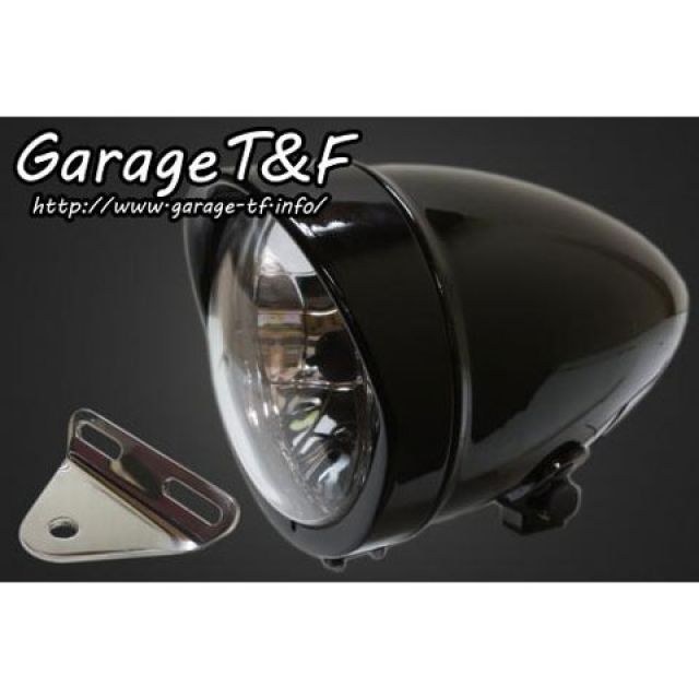 T&F 4.5インチロケットライト＆ライトステー（タイプA）キット カラー ブラック ・SS400HL03 ガレージT&F ヘッドライト・バルブ スラッシャー400 8,413円