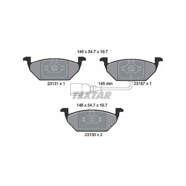 TEXTAR 2313181 ブレーキパッド 2313181 テクスター ブレーキ