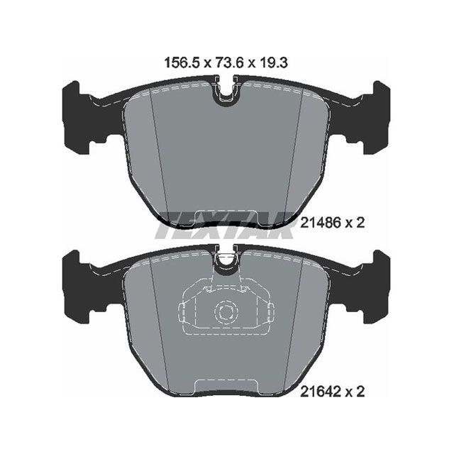 TEXTAR 2148681 ブレーキパッド 2148681 テクスター ブレーキ｜パークアップ 店 10,597円
