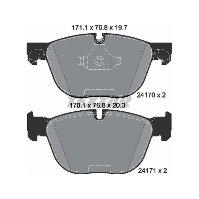 TEXTAR 2417081 ブレーキパッド 2417081 テクスター ブレーキ