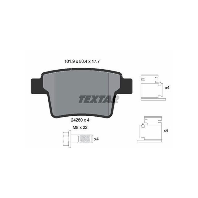 TEXTAR 2426001 ブレーキパッド 2426001 テクスター ブレーキ