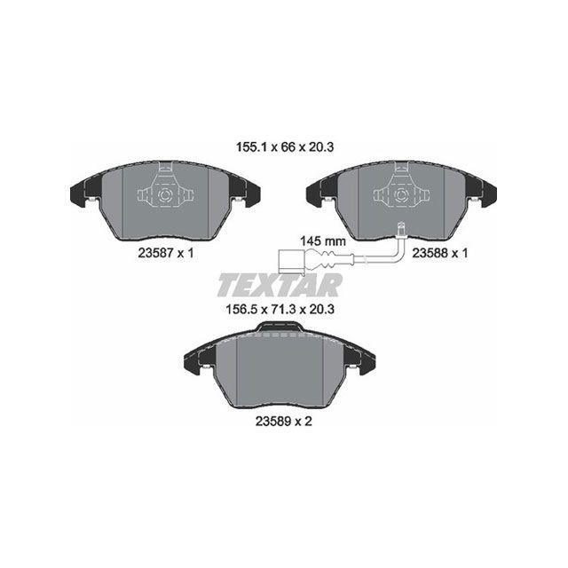 TEXTAR 2358701 ブレーキパッド 2358701 テクスター ブレーキ