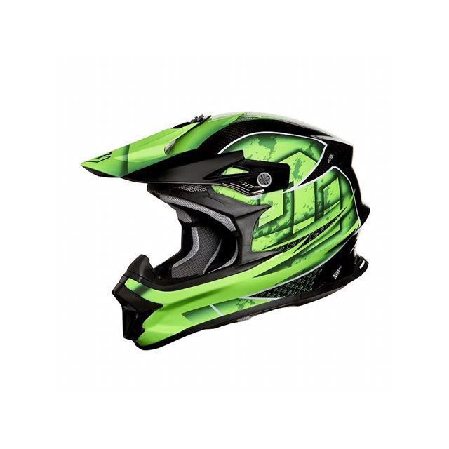 ZEALOT マッドジャンパー2 オフロード用ヘルメット CARBON HYBRID GRAPHIC GREEN サイズ S MJC0015/S ジーロット オフロードヘルメット