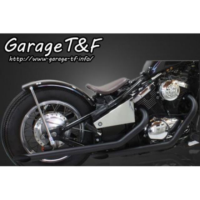T&F ドラッグパイプマフラー（ブラック） タイプ I ・VUL400ML10 ガレージT&F マフラー本体 バルカン400 28,558円