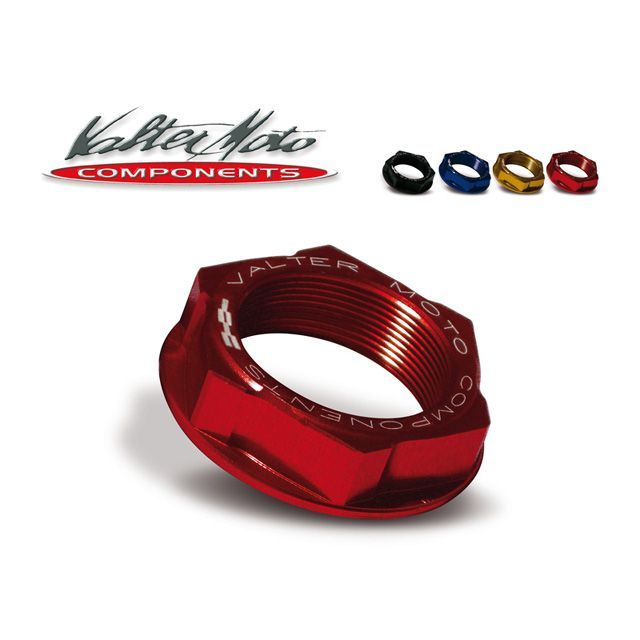 Valter Moto components ステムナット カラー レッド VMC-DC02 04 バルターモトコンポーネンツ トップブリッジ関連パーツ