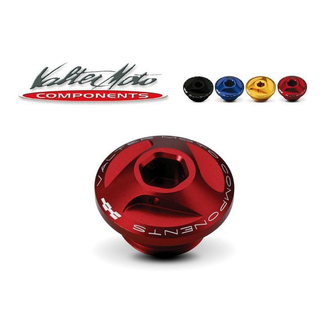 Valter Moto components オイルフィラーキャップ カラー レッド VMC-TOCX01H バルターモトコンポーネンツ エンジンオイルパーツ｜パークアップ 店