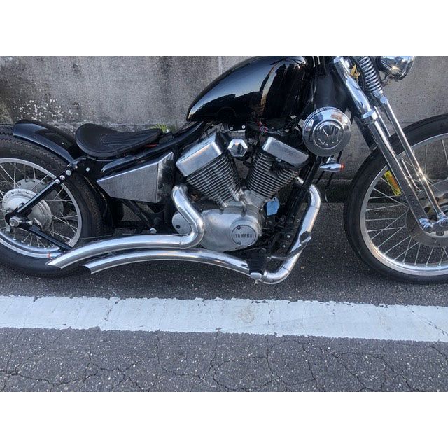 デイトナ　当時物ダウンマフラー　ビラーゴ250 メガホンタイプマフラー Rebel250 ブラックエンド｜株式会社デイトナ