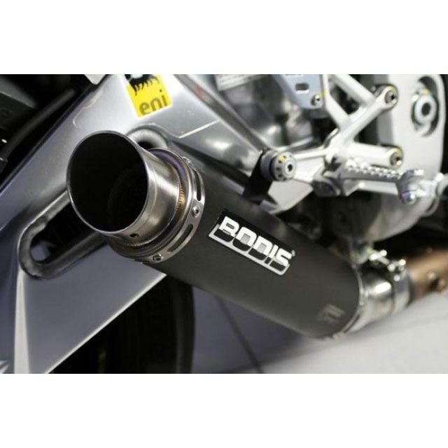 BODIS スリップオンマフラー ステンレス ブラック GP1 for for RSV4（09-）、Tuono V4 R（09-）｜ARSV4-002 bod_ARSV4-002 ボディス マフラー本体 Tuono V4 RSV4