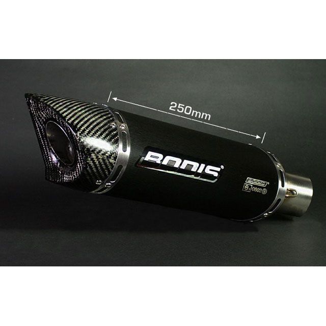 BODIS Oval Q1-S スリップオンマフラー EC approved ステンレスブラック for CBR600RR（2007-2012）｜HCBR600-022 bod_HCBR600-022 ボディス マフラー本体 CBR600RR