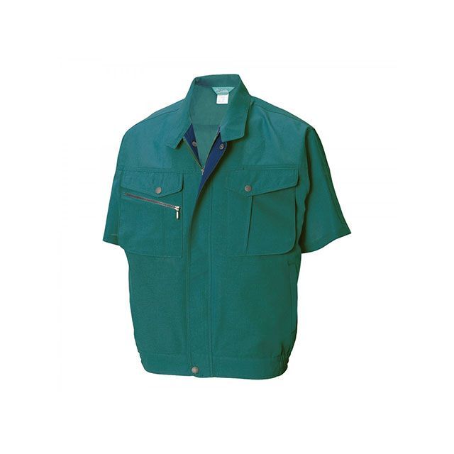 TS DESIGN 7156 半袖ブルゾン（グリーン） サイズ 4L 7156 メーカー在庫あり TSデザイン ジャケット