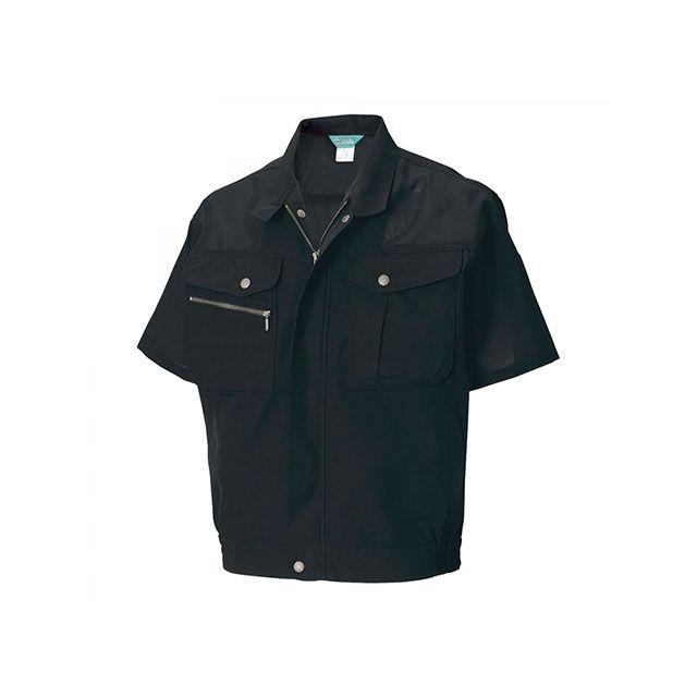 TS DESIGN 7156 半袖ブルゾン（ブラック） サイズ 3L 7156 メーカー在庫あり TSデザイン ジャケット