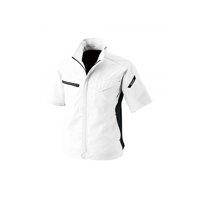 TS DESIGN 8156 AIRACTIVEショートスリーブジャケット（ホワイト） サイズ S 8156 メーカー在庫あり TSデザイン ジャケット