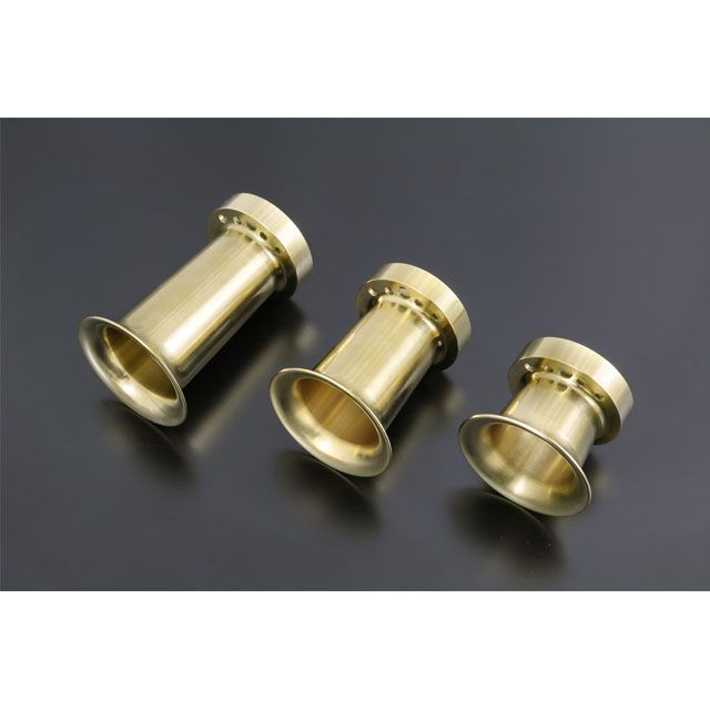 楽天市場】送料無料！ 【189】 ロング ファンネル ゴールド 口径 50mm