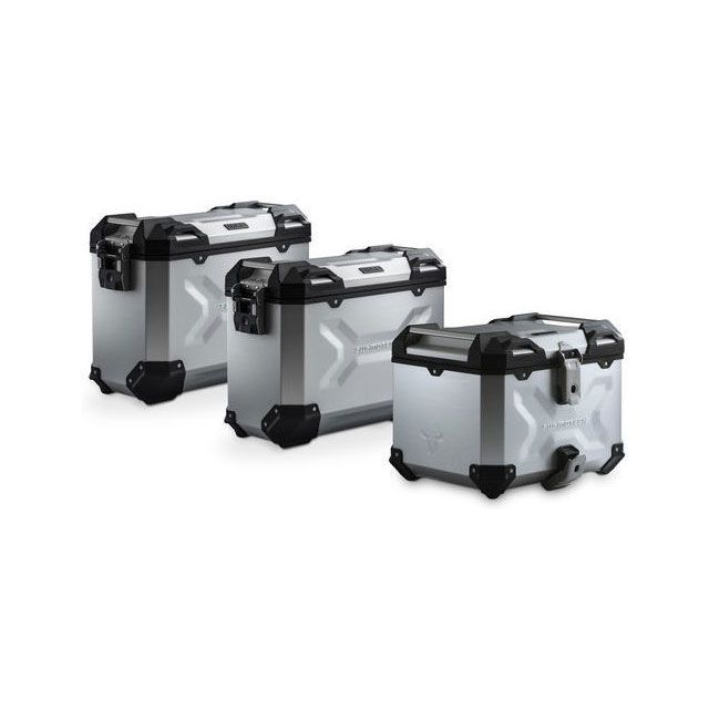 SW-MOTECH アドベンチャーセット ラゲッジ-シルバー-BMW R 1200 GS LC Adventure（16-）.｜ADV.07.664.75100/S sw_ADV_07_664_75100S SWモテック ツーリング用ボックス｜パークアップ 店