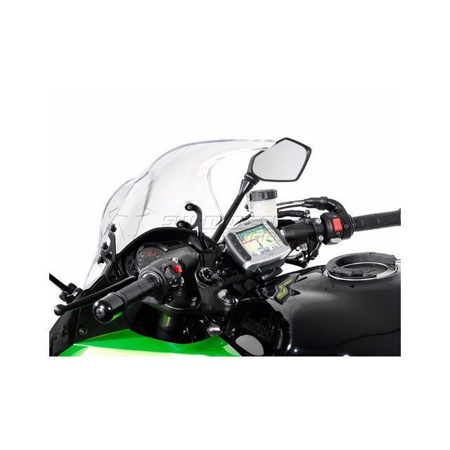 SW-MOTECH クイックロック GPSマウント ブラック、Kawasaki Z 1000 SX（11-） sw_GPS_08_646_10300B SWモテック ハンドル周辺パーツ Z 1000 SX