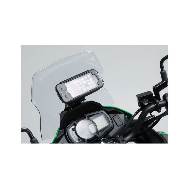 SW-MOTECH GPS マウント コックピット ブラック Kawasaki Versys-X300 ABS(16-)|GPS.08.875.10000/B sw_GPS_08_875_10000B SWモテック ハンドル周辺パーツ Versys-X…|パークアップ 店