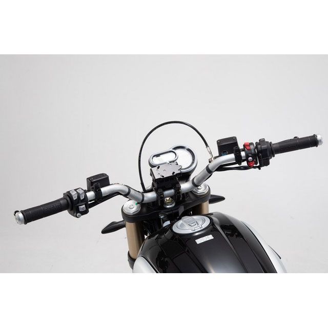 SW-MOTECH GPS マウント ハンドルバー用. -ブラック- Ducati Scrambler 1100 Sport（18-）.｜GPS.22.895.10000/B sw_GPS_22_895_10000B SWモテック ハンドル周辺パーツ