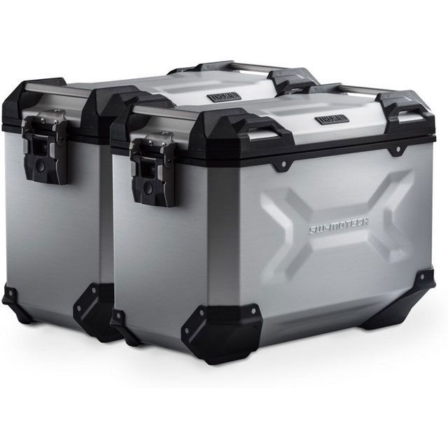 SW-MOTECH TRAX ADV アルミ ケースシステム-シルバー-45/45 l. Honda X-ADV(16-).|KFT.01.889.70100/S sw_KFT_01_889_70100S SWモテック ツーリング用ボックス X-ADV|パークアップ 店