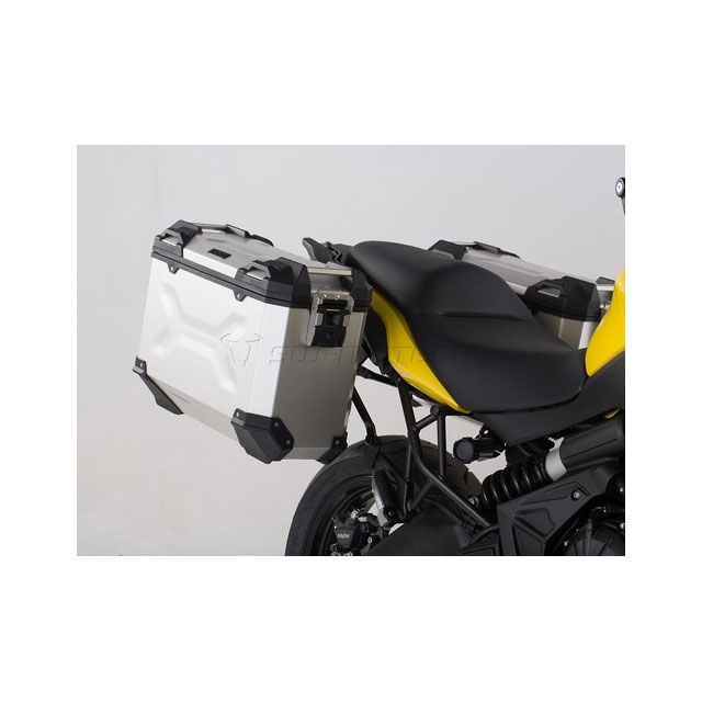 SW-MOTECH TRAX(トラックス)ADV パニアシステム シルバー 37/37 L、Kawasaki Versys 650(15-) sw_KFT_08_518_70000S SWモテック ツーリング用ボックス Versys 650|パークアップ 店