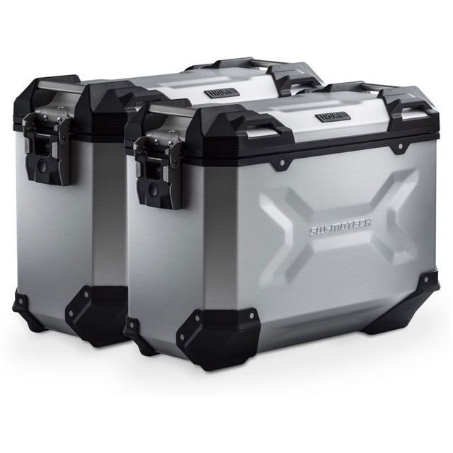 SW-MOTECH TRAX ADV アルミ ケースシステム-シルバー-37/37 l. Ducati Multistrada 1260(18-).|KFT.22.892.70 sw_KFT_22_892_70000S SWモテック ツーリング用ボック…|パークアップ 店