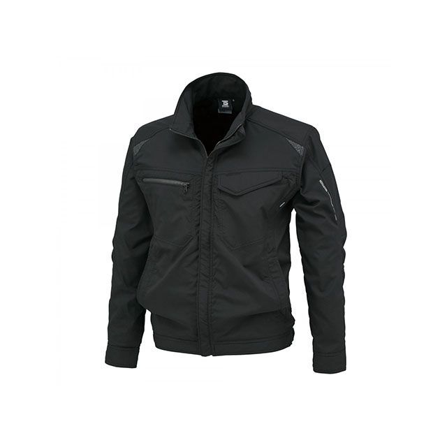 TS DESIGN ストレッチタフワークジャケット（ブラック×ブラック） サイズ SS 84636 メーカー在庫あり TSデザイン ジャケット