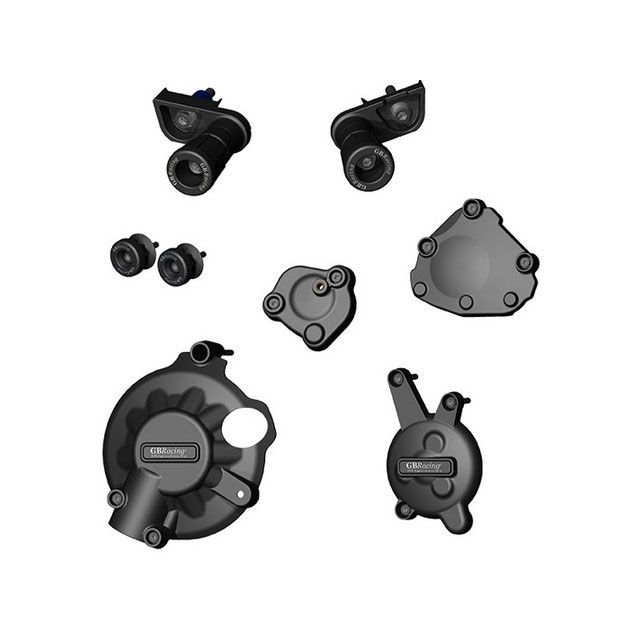GBRacing Motorcycle Protection Bundle ｜ CP-R1-2007-CS-GBR gbr_CP-R1-2007-CS-GBR GBレーシング エンジンカバー関連パーツ YZF-R1