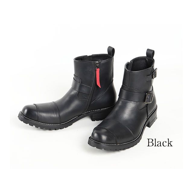 DEGNER HS-B9 レザーエンジニアブーツ（ブラック） サイズ 26.0cm HS-B9 メーカー在庫あり デグナー ライディングブーツ
