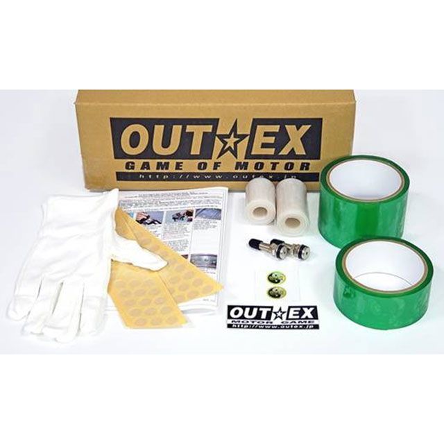 OUTEX クリアーチューブレスキット フロント21×1.60 WM & リア17～19×1.85 WM FR211618 アウテックス その他ホイール エキセル、DID用
