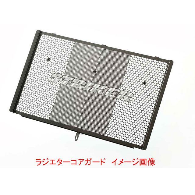 STRIKER ラジエターコアガード ZRX1200DAEG専用 スモークガンメタリック SS-CG101 ストライカー ラジエター関連パーツ ZRX1200DAEG
