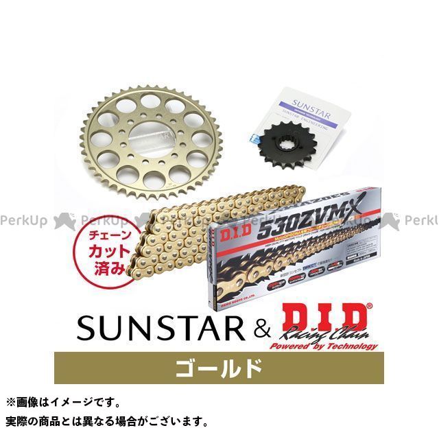 SET KD52413 サンスター スプロケット&DID チェーンキット(ゴールド) KD52413 メーカー在庫あり セット商品 スプロケット関連パーツ Z1000J|パークアップ 店