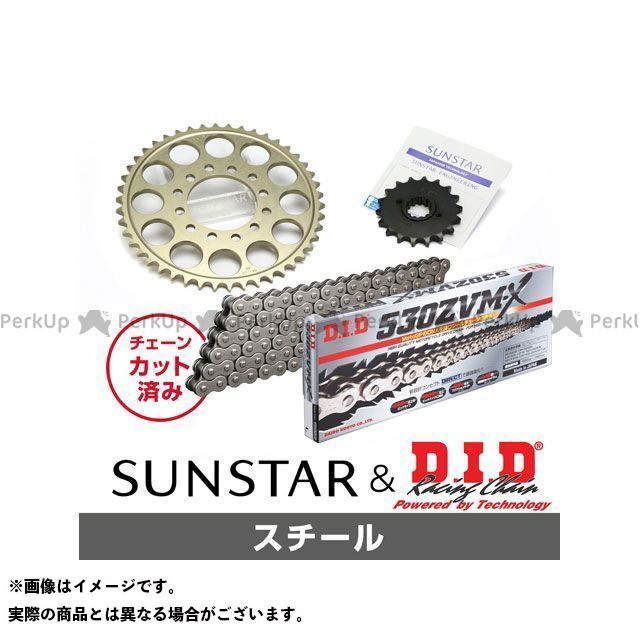 SET KD5D511 サンスター スプロケット＆DID チェーンキット（スチール） KD5D511 セット商品 スプロケット関連パーツ Z1100R｜パークアップ 店