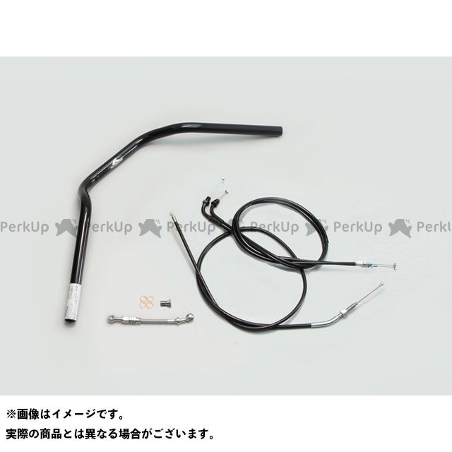 HURRICANE POLICE 2型 ハンドルSET（ブラック） H030-070B ハリケーン ハンドル関連パーツ CB400SF VtecRevo｜パークアップ 店