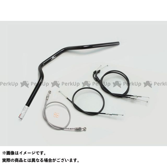 HURRICANE ヨーロピアン3型 ハンドルSET（ブラック） H032-072B ハリケーン ハンドル関連パーツ CB250R