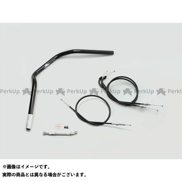 HURRICANE POLICE 2型 ハンドルSET（ブラック） H033-070B ハリケーン ハンドル関連パーツ CB125R