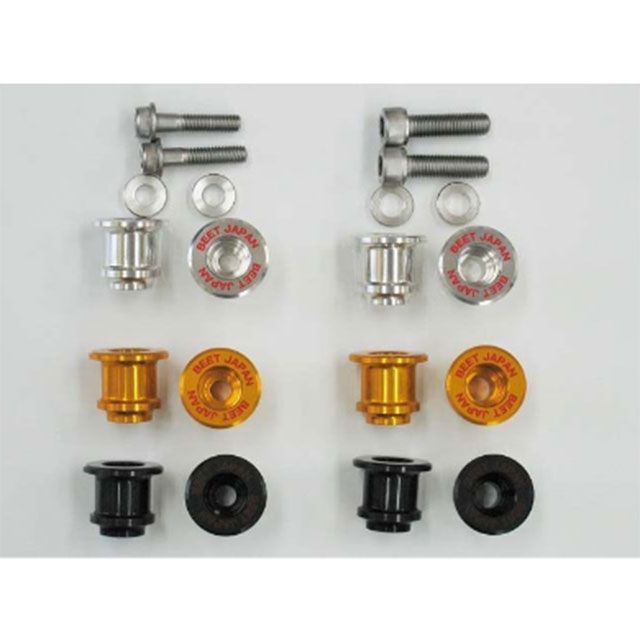 BEET メンテナンススタンド フックカラーSET 8mm カラー ブラック 0687-008-04 ビートジャパン メンテナンススタンド 汎用