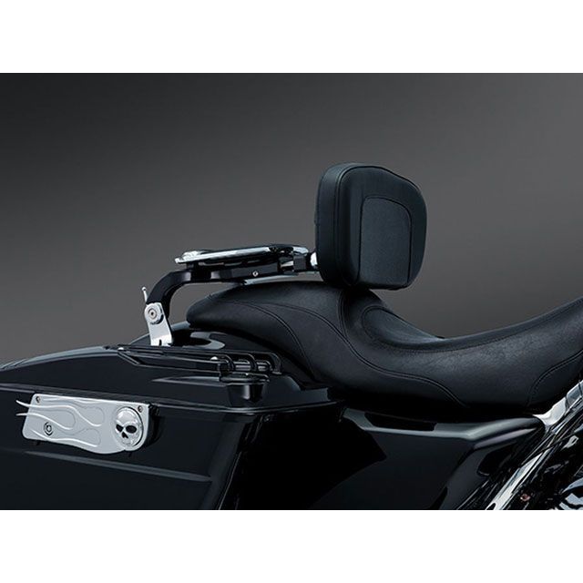 kuryakyn マルチパーパス バックレスト ブラック/クローム T14-KUR1661 クリアキン タンデム用品｜パークアップ 店 55,838円