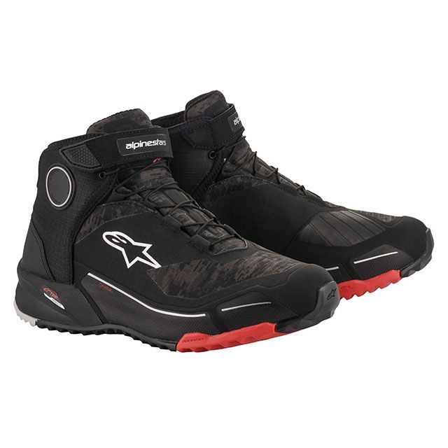 Alpinestars CR-X ドライスター ライディング シューズ（ブラックカモ/レッド） サイズ 9 アルパインスターズ レーシングブーツ｜パークアップ 店