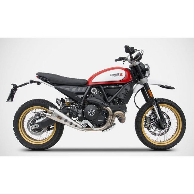 ZARD ステンレススチール EURO 4 HOMOLOGATED スリップオン for DUCATI SCRAMBLER DESERT SLED (2017-2019) | ZD795SSO zar_ZD795SSO ザード マフラー本体 SCRAM…
