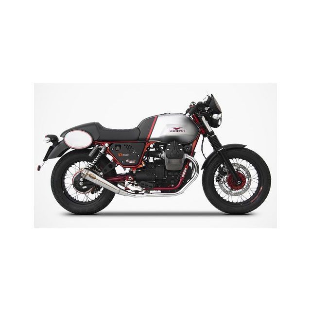 ZARD N. 2 ステンレススチール レーシング スリップオン for MOTO GUZZI V7 II RACER (2015-2017) | ZG079SSR zar_ZG079SSR ザード マフラー本体 V7 II RACER|パークアップ 店