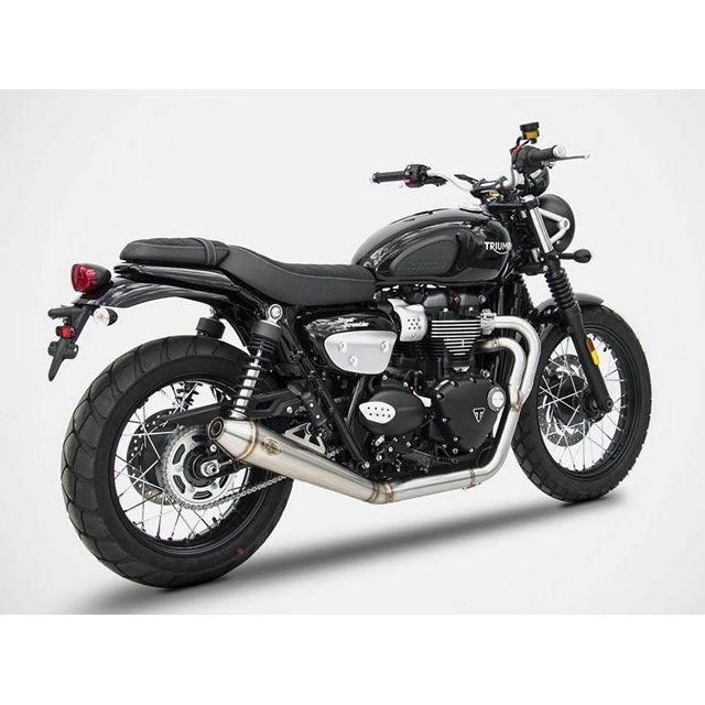 ZARD 2＞1 ステンレススチール レーシング フルキット for TRIUMPH STREET SCRAMBLER （2017-2019） ｜ ZTPH078SKR zar_ZTPH078SKR ザード マフラー本体 STREET SCRAMBLER