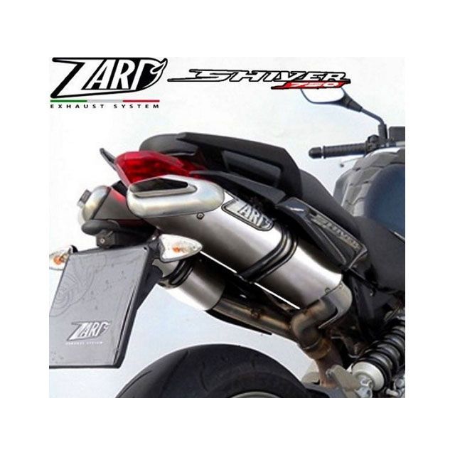 ZARD N. 2 SILVER ステンレススチール -ALU EURO 3 HOMOLOGATED スリップオン for APRILIA SHIVER 750 （2010-2017） ｜ ZA132SSO-AS zar_ZA132SSO-AS ザード…