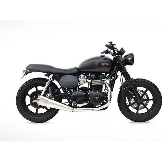 ZARD 2＞1 ステンレススチール EURO 3 HOMOLOGATED フルキット for TRIUMPH BONNEVILLE SCRAMBLER ＆ THRUXTON ｜ ZTPH049SKB-O zar_ZTPH049SKB-O ザード マフ&hellip;｜パークアップ 店