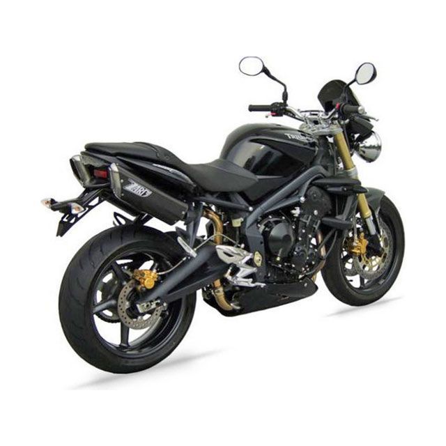 ZARD N. 2 BLACK ステンレススチール -ALU EURO 3 HOMOLOGATED スリップオン for TRIUMPH STREET TRIPLE 675 | ZTPH040SSO zar_ZTPH040SSO ザード マフラー本体 …|パークアップ 店
