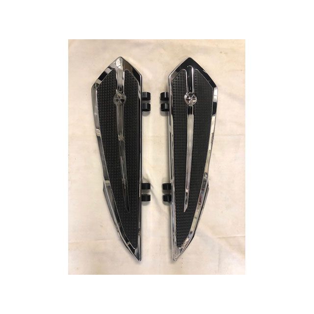 K&W 【Fred_kodlin】アトミックフロアーボード クローム K928063 部品屋K&W フロアボード・ステップボード ハーレー｜パークアップ 店