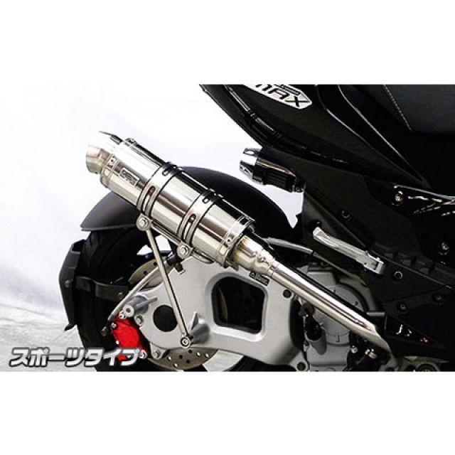 WirusWin G-MAX125用 ロイヤルマフラー スポーツタイプ O2センサー取付口装備 オプション なし ウイルズウィン マフラー本体 G-MAX125
