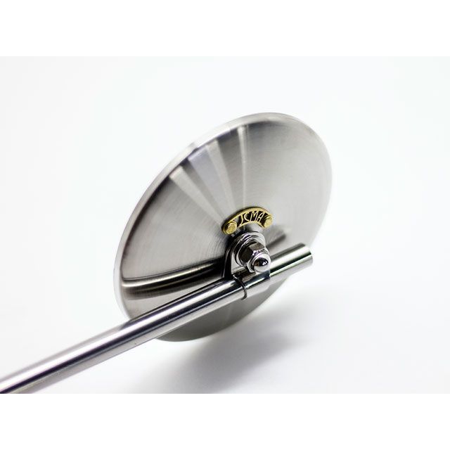 Motor Rock JCMAミラー φ100 ヘアライン タイプ 2. Brass/Nickel（ブラスタグ/ニッケルリベット） MR-HC058H モーターロック ミラー関連パーツ｜パークアップ 店