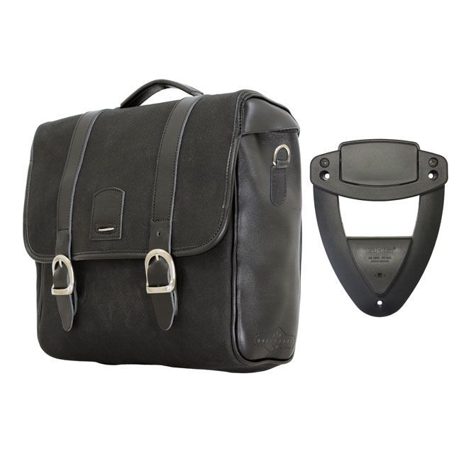 LONGRIDE ヘリテージ サドルバッグ CLICK-ON フラップトップ 12L(ブラック) HQR131WBLA ロングライド ツーリング用バッグ|パークアップ 店