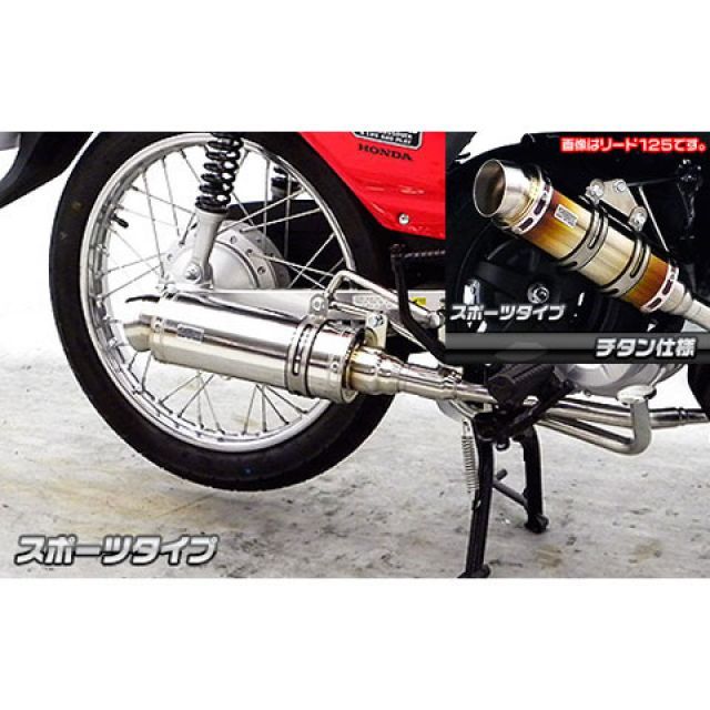 WirusWin クロスカブ(JA10)用 ロイヤルマフラー スポーツタイプ オプション オプションB+D ウイルズウィン マフラー本体 クロスカブ|パークアップ 店