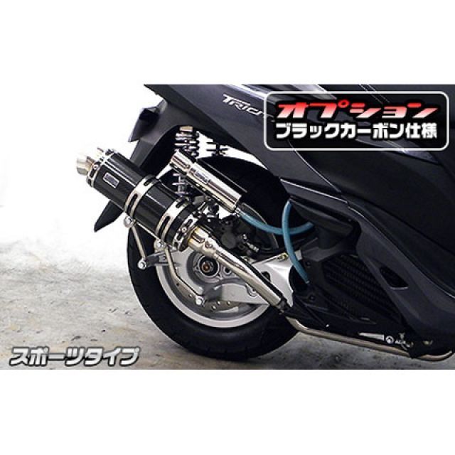 WirusWin トリシティ125用 ロイヤルマフラー スポーツタイプ オプション オプションC ウイルズウィン マフラー本体 トリシティ125